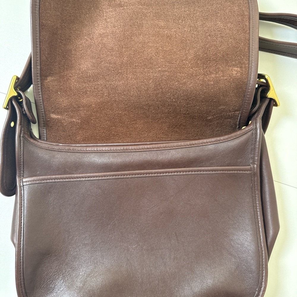 Coach Leather Shoulder Bag Purse Brown Vintage Classic - Picture 9 of 10